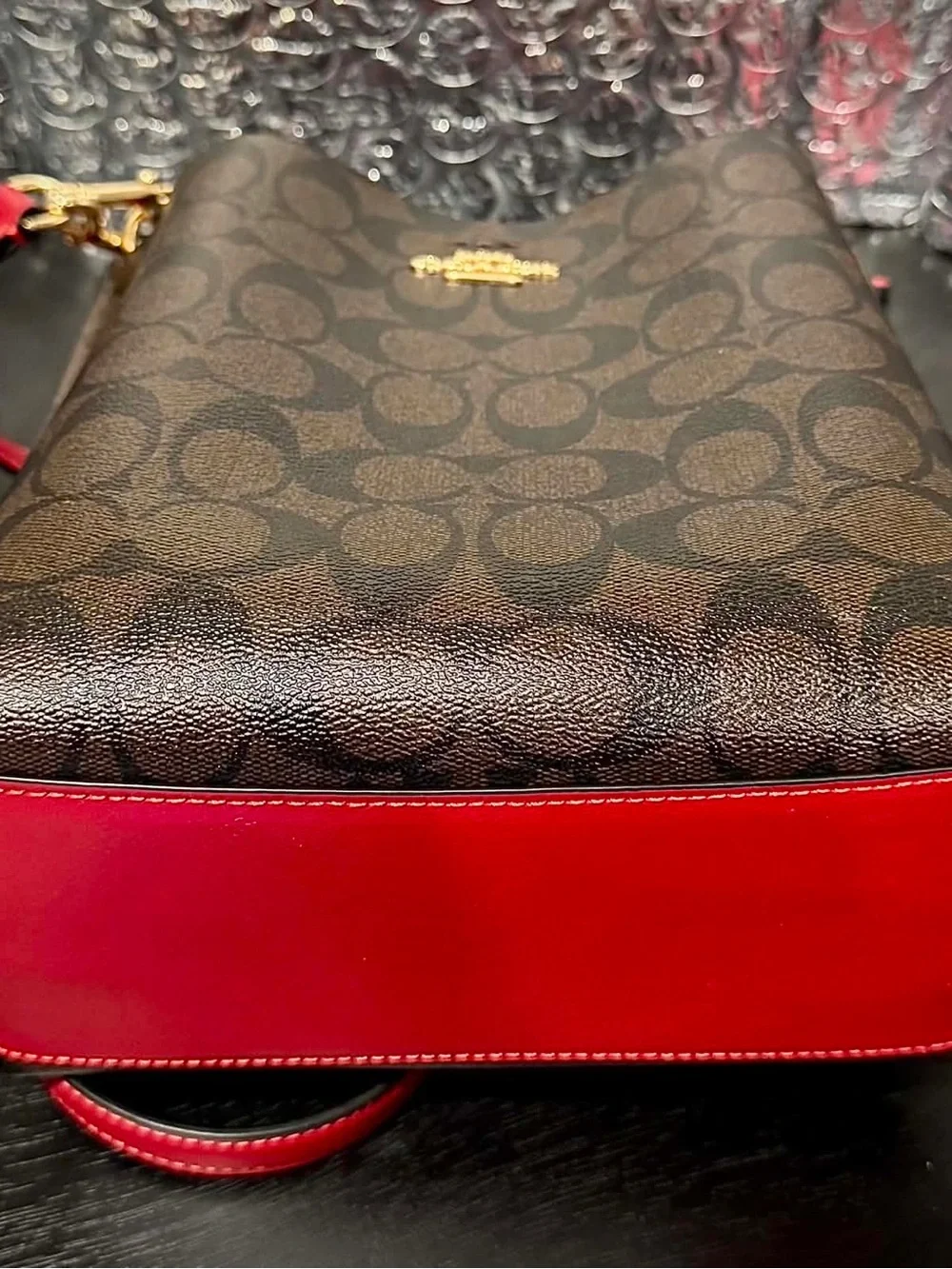 Coach tote brown